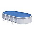 gre. piscina fidji con parete in acciaio bianco 730 x 375 x 120 cm ovale piscine ritiro gratis