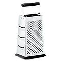 cucinieri grattugia a 4 lame con bordo antiscivolo acciaio inox 25x12 cm