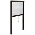 Irs Zanzariera Per Porta Marrone Verticale 140x250