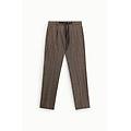 pantaloni chino-fit fantasia check con coulisse
