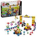 super mario kart baby peach e set gran premio gare e personaggi toad lakitu lemmy (8+ anni)