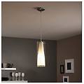 lampadario neoclassico pinto bianco paralume trasparente e27 ø30cm