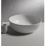Ceramica Globo T-edge Lavabo Appoggio 45x45 Bco Bianco Lucido