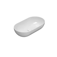 Ceramica Globo T-edge Lavabo Da Appoggio 65x36 Bianco Lucido Codice