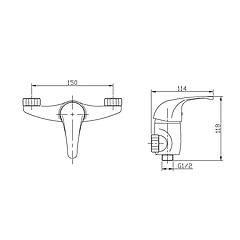 Idronord Prince Rubinetto Doccia Esterno Codice Prod P104cr0000