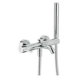 nobili miscelatore esterno vasca con set doccia serie acquerelli aq93110cr cromato ottone