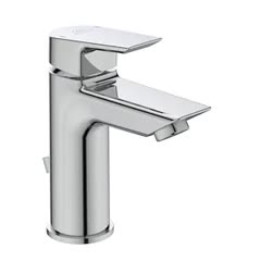 ideal standard rubinetto per lavabo a canna media getto laminare cristallino ceramix cromo lucido