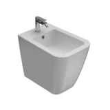 ceramica globo bidetmulti a terra in ceramica 52x36 cm globo stone st010bi bianco ceramica