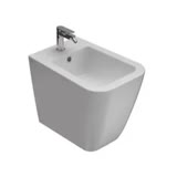 Ceramica Globo Stone Bidet 52. 36 Sospeso F/n 1foro Bianco Fissaggi