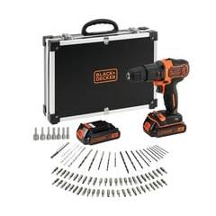black and decker bdchd18bafc qw trapano 1400 giri min nero arancione