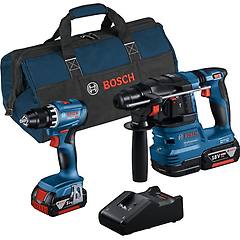 Bosch Combo Kit 2 Pezzi. 18v Gsr 18v-45 + Gbh 18v-22