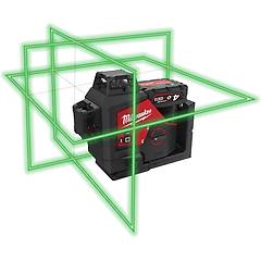 Milwaukee M12 3pl-401c Livella Laser Verde A Batteria 4ah