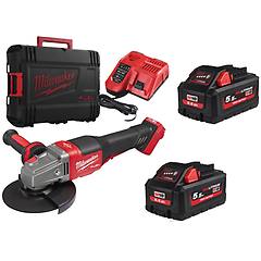 milwaukee kit smerigliatrice m18 fuel fhsag125xpdb interruttore a paletta