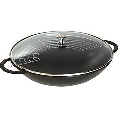 Staub Wok In Ghisa Per Induzione Colore Nero Con Maniglie