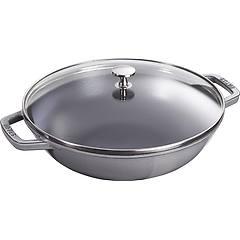 Staub Wok In Ghisa Per Induzione Colore Grigio Con Maniglie