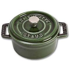 staub la cocotte mini cocotte rotonda 10 cm basilico