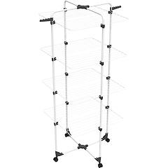 vileda stendibiancheria a torre mixer 4 in acciaio 40 m
