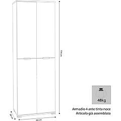 milani home lollo armadio 4 ante