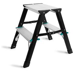 vonroc scaletta a due gradini 2 lati antiscivolo capacita massima 150kg