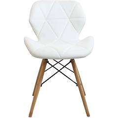 milani home naomie sedia moderna in ecopelle e legno set da 6