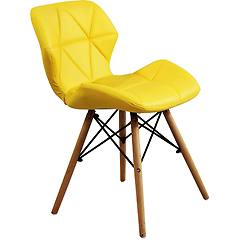 Milani Home - Naomie Sedia Moderna In Ecopelle E Legno Set Da 4