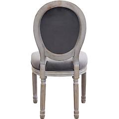 milani home oval back sedia vintage in velluto