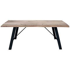 milani home gregory tavolo da pranzo moderno in metallo e legno 250 x 100
