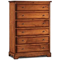 milani home kendra cassettiera in legno massello cm 97 x 49 x 140 h