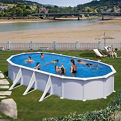 Gre Atlantis Ovale 730x375x132cm Piscina Fuori Terra