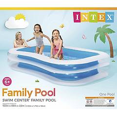 Intex 56483np Piscina Gonfiabile Family Rettangolare.