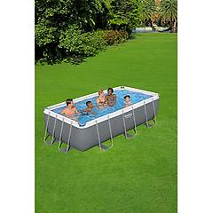 Bestway Piscina Fuori Terra Tubolare Power Grigio Scuro
