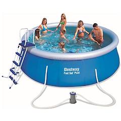 Bestway Piscina Fast Set Tonda Gonfiabile Con Filtro Inclusa