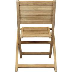 Milani Home - Orator Sedia Da Giardino Pieghevole In Legno