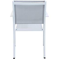 milani home splendor poltrona da giardino in alluminio e textilene impilabile