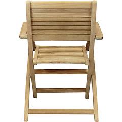 milani home orator poltrona da giardino pieghevole in legno di teak