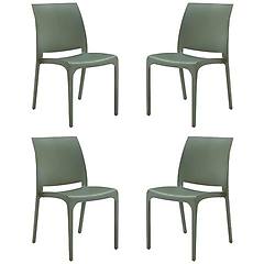 Milani Home Milanihome. It Set Di 4 Sedie Poltrone Da Giardino