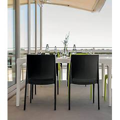 Milani Home - Volga Sedia Da Giardino In Plastica Set Da 4