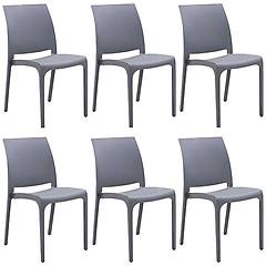 Milani Home Milanihome. It Set Di 6 Sedie Poltrone Da Giardino