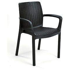 Keter Set 8 Pezzi Sedia Bali Mono Grafite Per Arredo