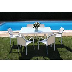 Milani Home - Axona Tavolo Intreccio In Rattan Sintetico E Vetro