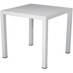 Giardino Tavolo Da In Alluminio Bianco 80x80 Cm