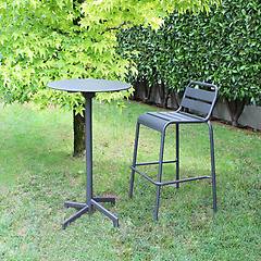 Milani Home - Opera Tavolo Alto Da Giardino In Acciaio