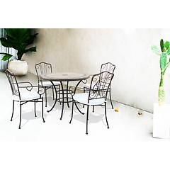 Milani Home - Ventus Tavolo Da Giardino In Ferro Con Piano