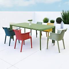 Milani Home - Tavolo Da Giardino In Alluminio 200x100 Di Design