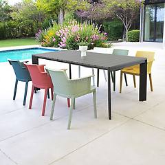 Milani Home - Tavolo Da Giardino In Alluminio 200x100 Di Design