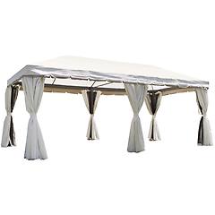 caesaroo altro gazebo in alluminio e poliestere resinato 600x300 cm