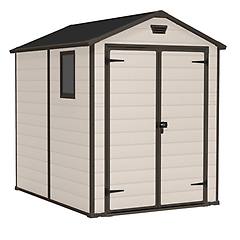 Keter Manor Beige Casetta Da Giardino Con Finestra Laterale