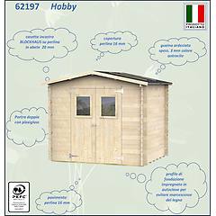 Nessuno Alce Hobby Casetta In Legno Porta Doppia Finestrata