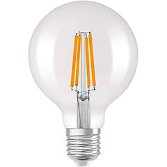 osram lampadina led e27 a globo super efficient 806 lm bianco caldo