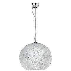 homegarden gt luce i astra s45 lampadario sospeso cromato sferico con cristalli 60 watt e27